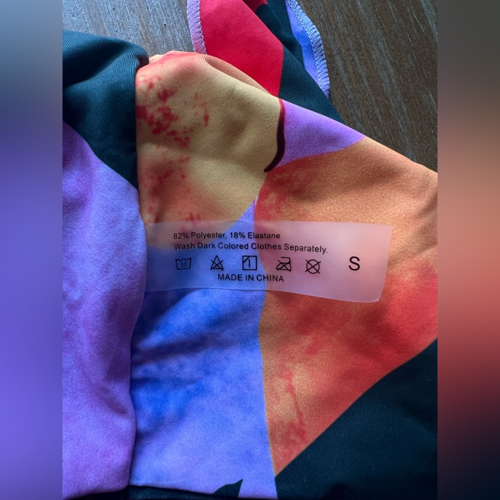 Allover Graphic High Waisted Bikini Swimsuit - Picture 4 of 5